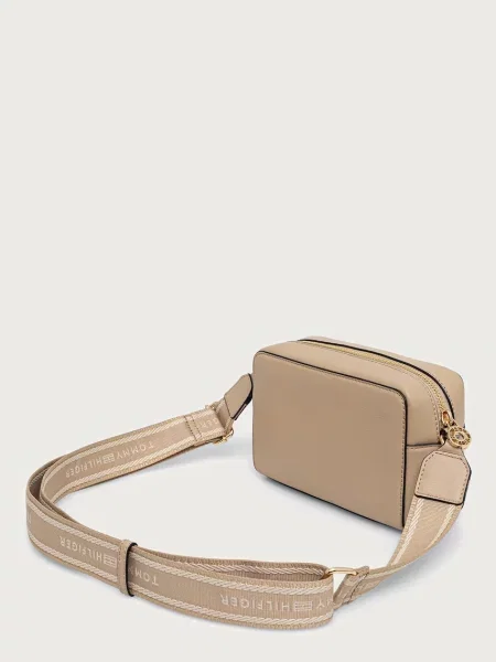 Tommy Hilfiger torebka crossbody z imitacji skóry beżowa