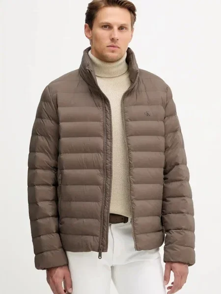 Calvin Klein Jeans kurtka przejściowa brązowy