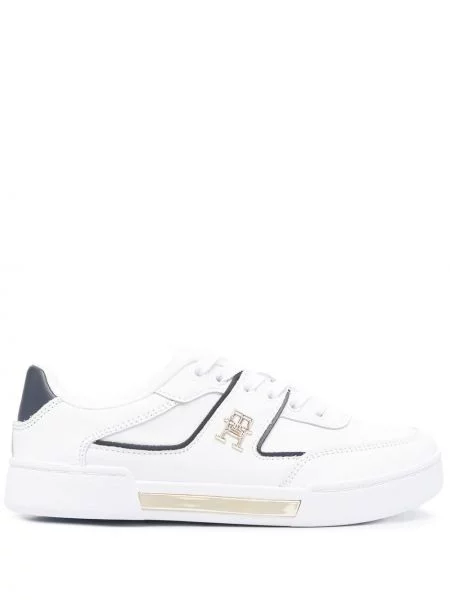 Top Tommy Hilfiger cu autograf alb