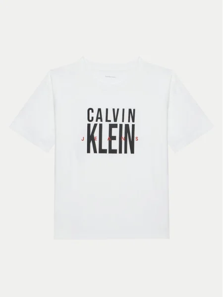 Calvin Klein Jeans Tricou Bold Graphic alb