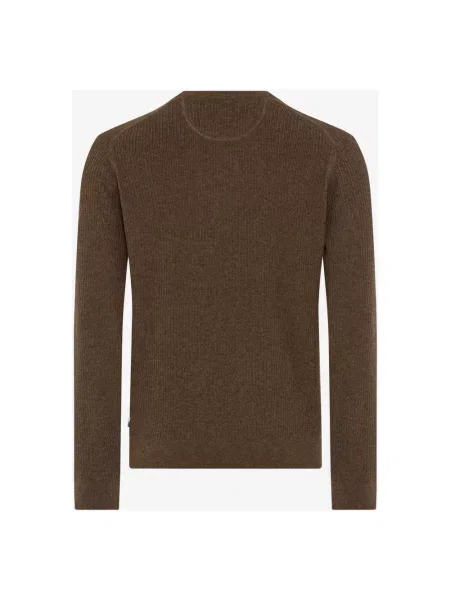 Sweter Brax wełniany brązowy