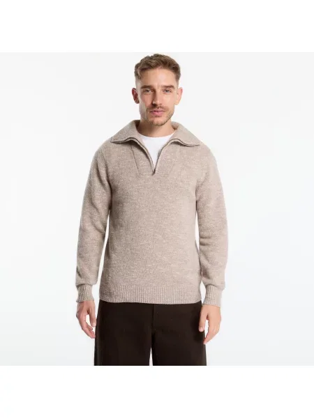 Svetr Saint Barth Wesley Mouline Turtleneck Sweater Beige L béžový
