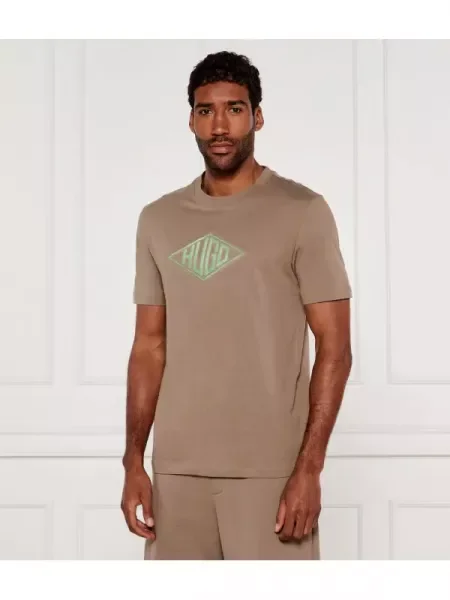 HUGO Tricou Dalendi bej