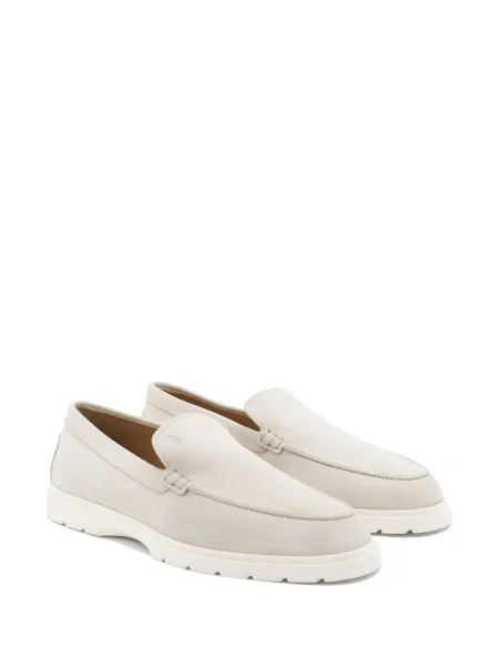 Pantofi loafer Tod's din piele de căprioară alb