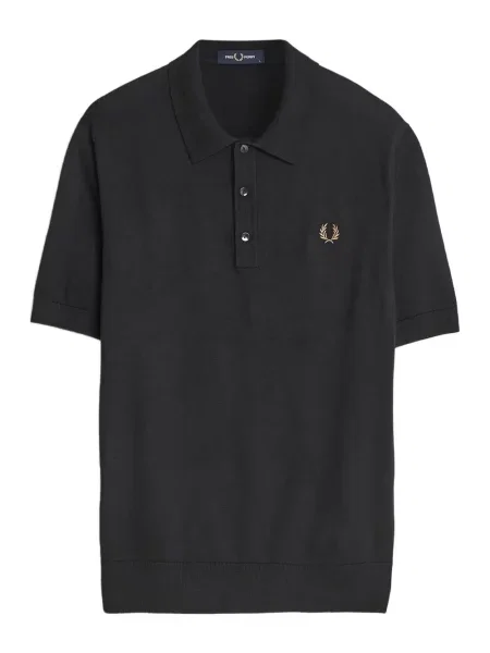 Tricou polo Fred Perry tricotate negru