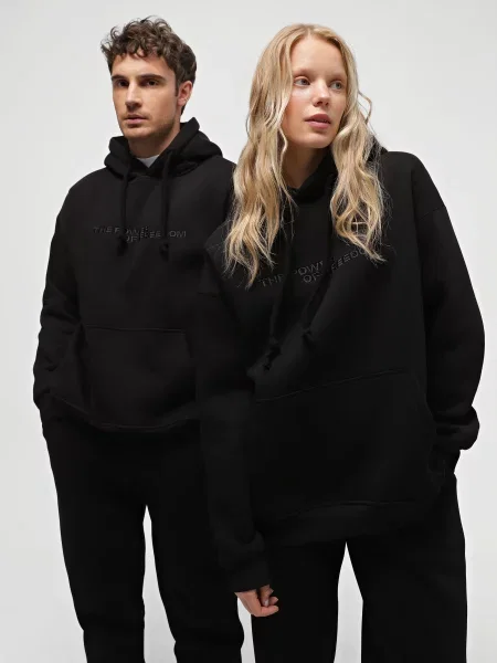 Жіноче Худі INTERTOP бавовна/еластан чорний