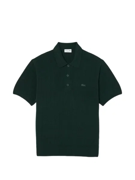 Scurt tricou polo Lacoste tricotate verde