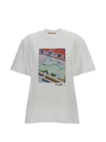 Tricou Plan C cu imagine alb