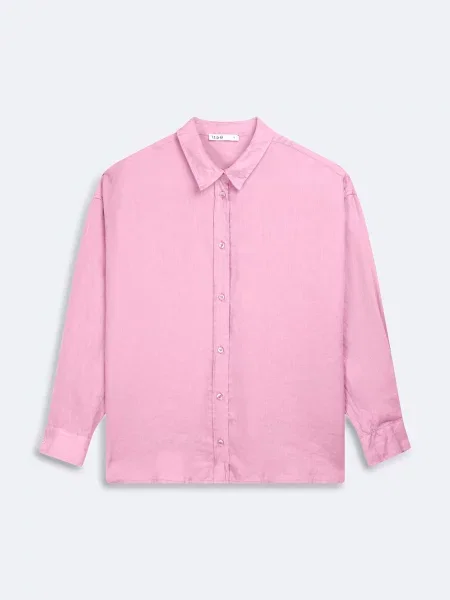 Лляна Сорочка повсякденна LTB Jeans рожевий