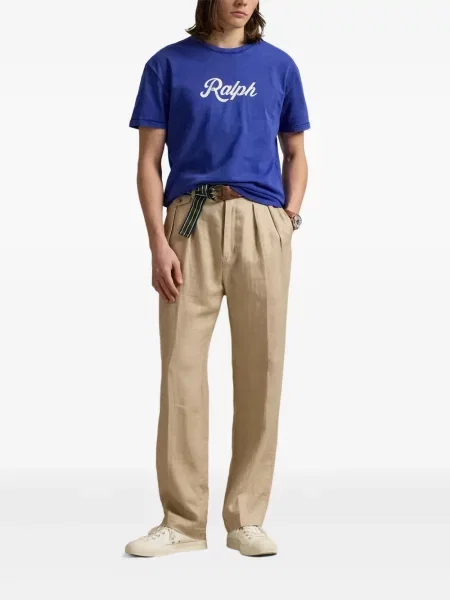 Ριγέ polo Polo Ralph Lauren με κουκούλα με αυτόγραφο λευκό