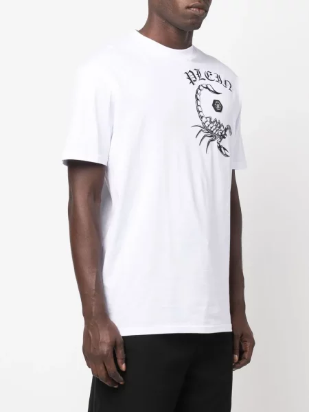 Tričko Philipp Plein s potiskem bílé