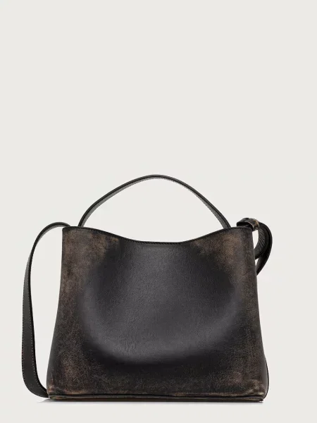 AESTHER EKME Mini Sac geantă crossbody pentru femei din piele