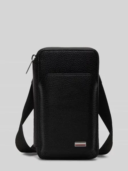 Torba na ramię z aplikacją z logo Tommy Hilfiger czarna