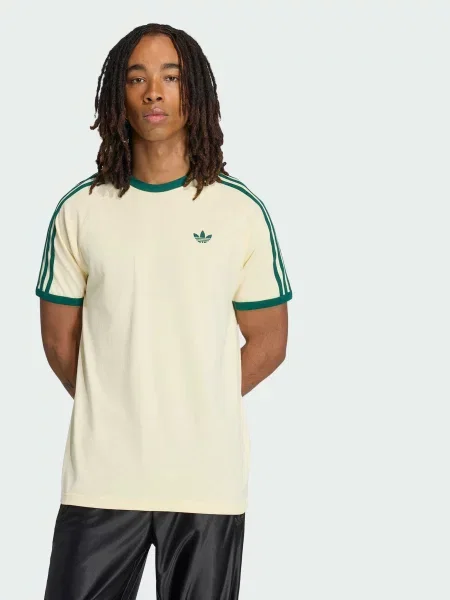 Футболка adidas 3 Stripes комбінований верх жовтий