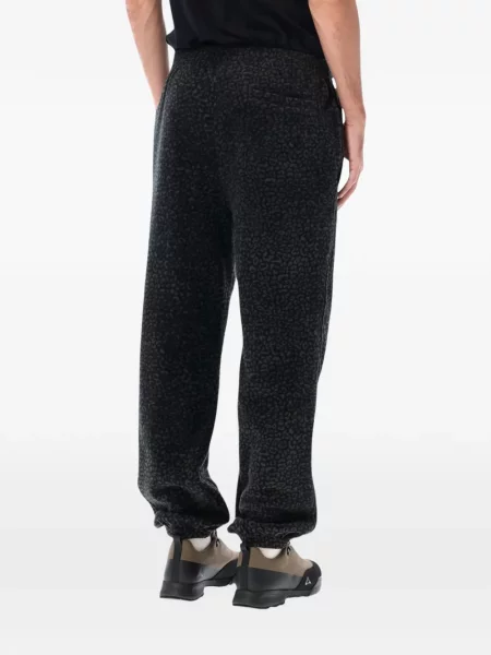 Pantaloni Roa cu imagine cu model leopard alergare negru
