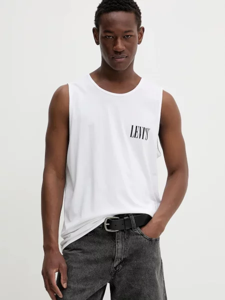 Levi's tričko GRAPHIC ROWER TANK bílé