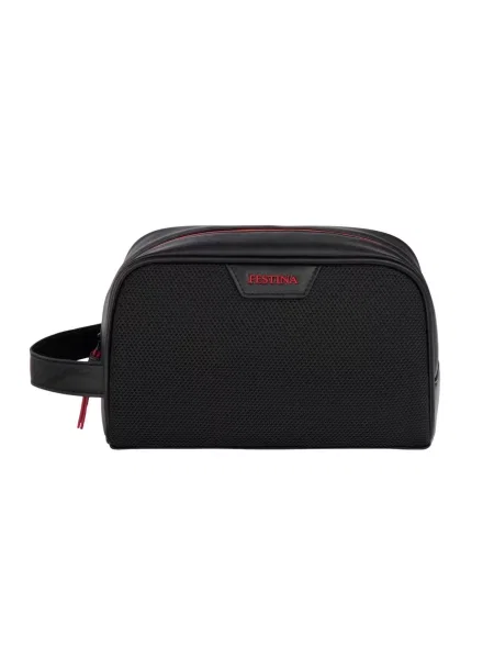FESTINA Toaletní taška Toiletry Bag Black Edition červená černá