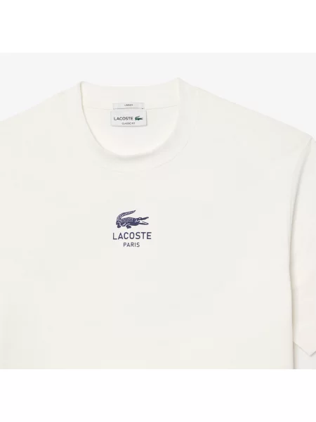 Lacoste T-Shirt Z Nadrukiem biała