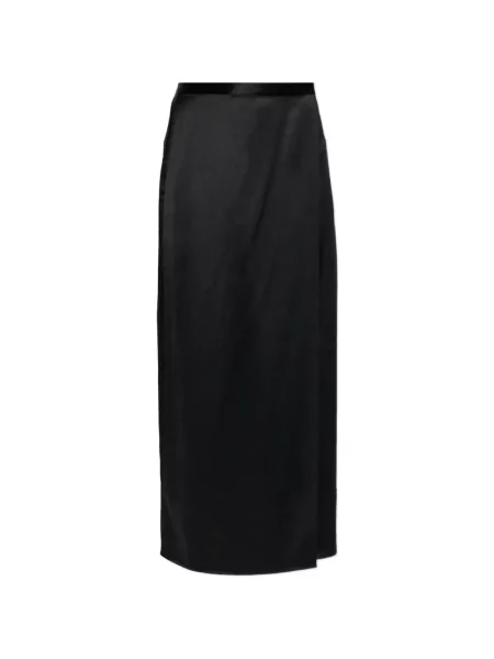 Fustă midi By Malene Birger din satin negru