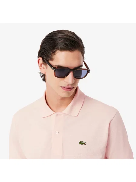 Lacoste Koszulka Polo Classic Fit Original Piqué różowa