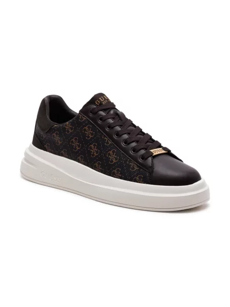 Guess sneakersy ELBA FMPVIB brązowy