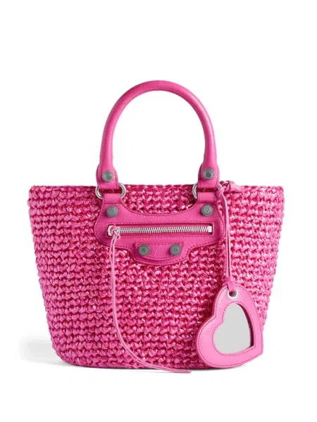 Geantă shopper Balenciaga roz