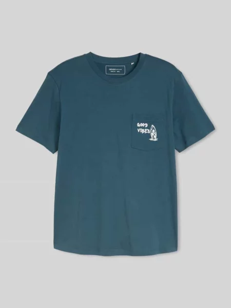 T-shirt o kroju regular fit z czystej bawełny Tom Tailor Denim