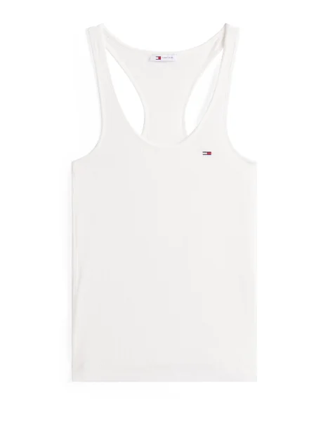 Top Tommy Jeans alb