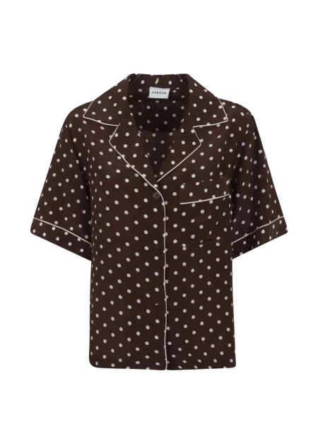 Cămașă P.a.r.o.s.h. cu buline maro