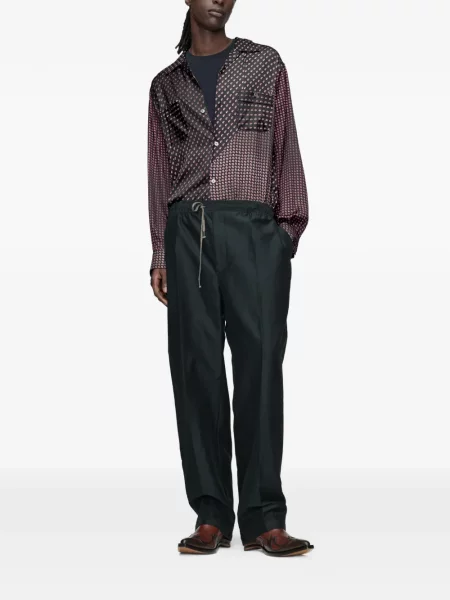 Pantaloni Maison Margiela cu cordon albastru