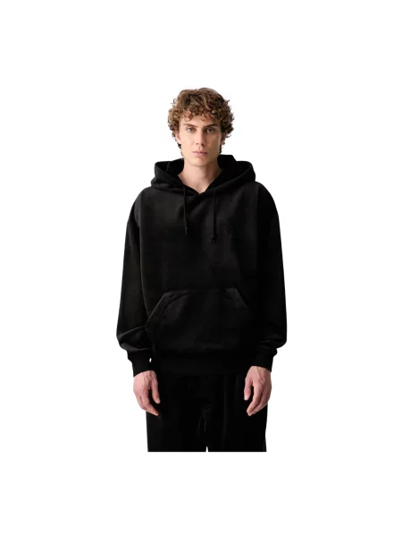 Bluza z kapturem Y-3 z kapturem czarna