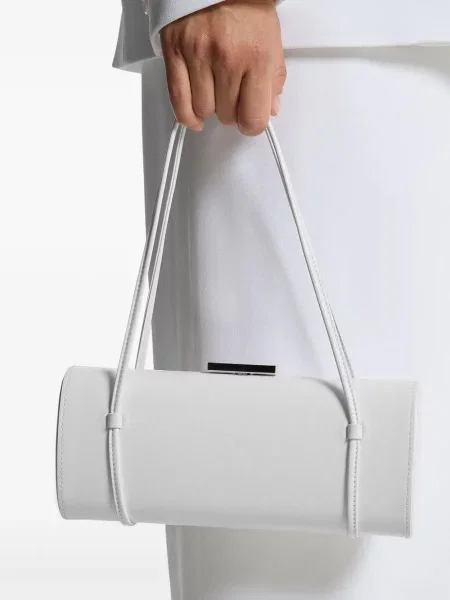 Koszulka Michael Kors Collection z okrągłym dekoltem koronkowa dzwony czarna