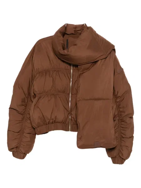 Pikowana kurtka Patrizia Pepe brązowa