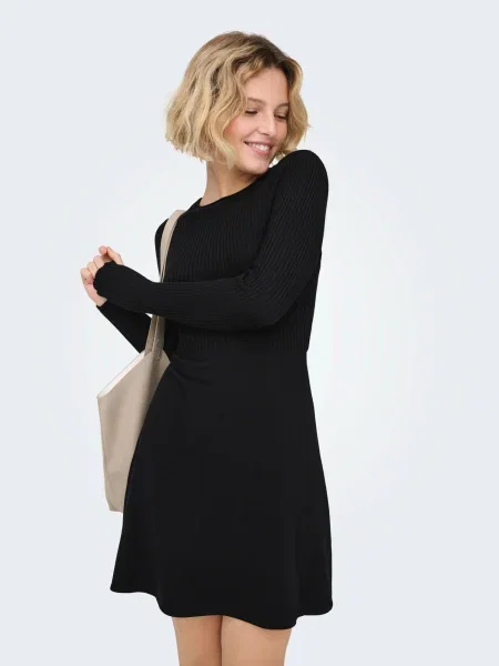 ONLY Rochie tricotat ONLMISTY' negru