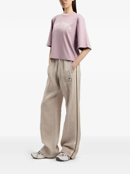 Tricou Palm Angels cu autograf violet