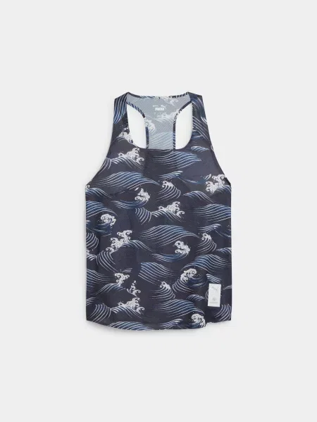 Майка спортивна PUMA W x Saysky Singlet Aop комбінований верх синій