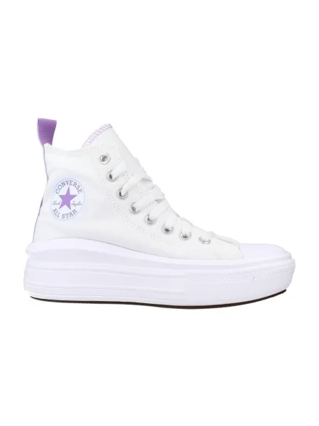 Pantofi Converse cu platformă alb