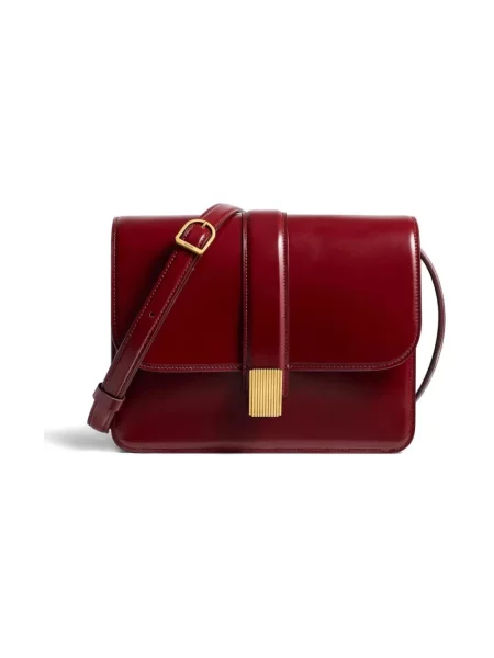 Torebka crossbody Khaite skórzana czerwona