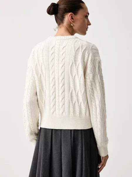 Tommy Hilfiger sweter z wełną beżowy