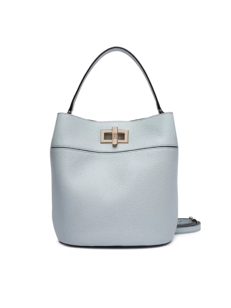 Furla Kabelka Amelia M Bucket CN Sivá modrá