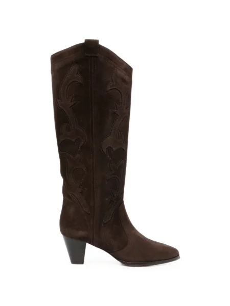 Botine Ba&sh din piele de căprioară maro