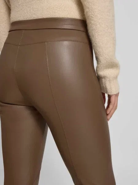 Spodnie ze sztucznej skóry o kroju slim fit z mieszanki model RESA' Raffaello Rossi