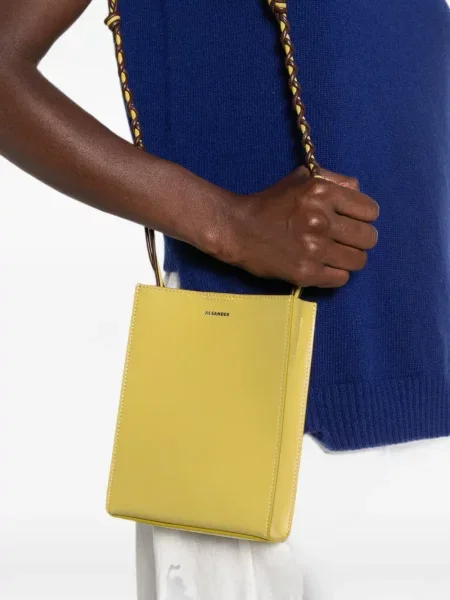 Body Jil Sander țesut cu bretele galben