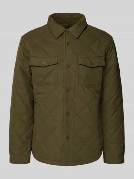 Kurtka koszulowa z mieszanki bawełny model ‘QUILTED WORKSHIRT’ Pepe Jeans