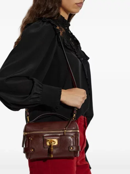 Geantă Chloé din piele maro