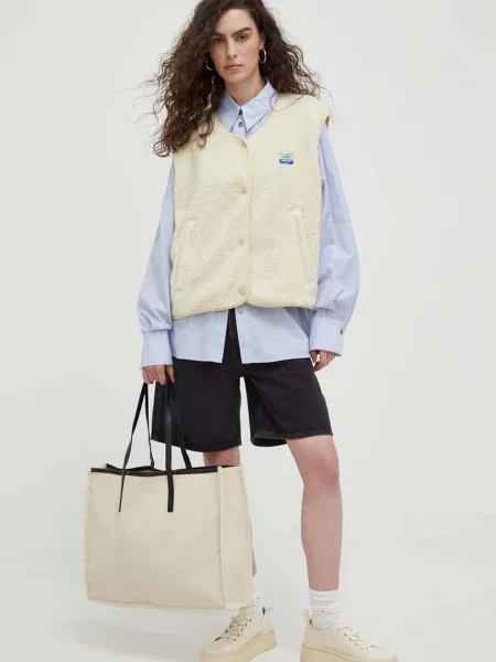 American Vintage bezrękawnik VESTE AMPLE beżowa