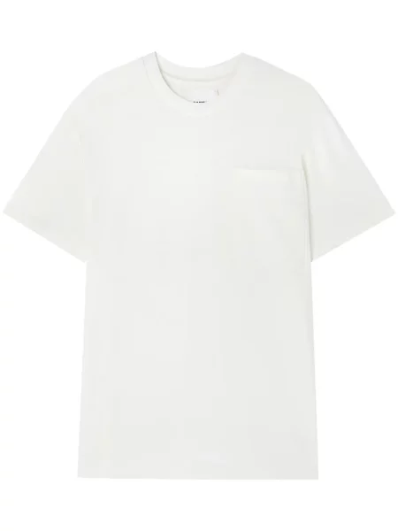 Tricou Jil Sander cu decolteu rotund alb