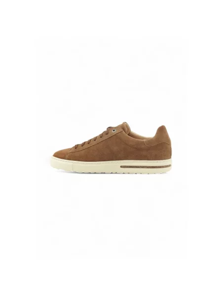 Sneakersy Birkenstock skórzane brązowe