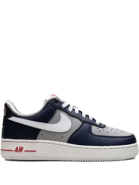 Sneakerși Nike Air Force 1 alergare din piele de căprioară cu bretele gri