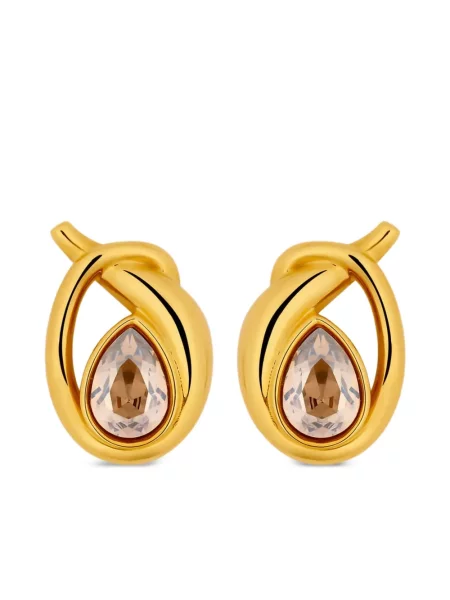 Cercei Oscar De La Renta auriu